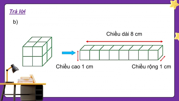 Giáo án PPT dạy thêm Toán 5 Chân trời bài 69: Thể tích của một hình