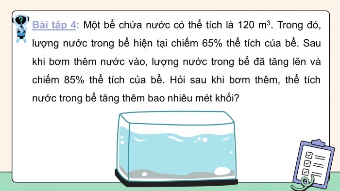 Giáo án PPT dạy thêm Toán 5 Chân trời bài 72: Mét khối