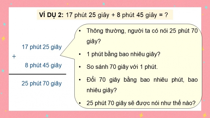 Giáo án điện tử Toán 5 chân trời Bài 78: Cộng số đo thời gian