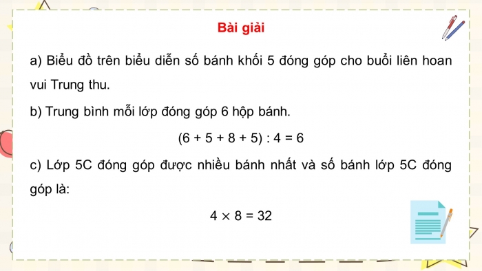 Giáo án điện tử Toán 5 chân trời Bài 101: Ôn tập một số yếu tố thống kê