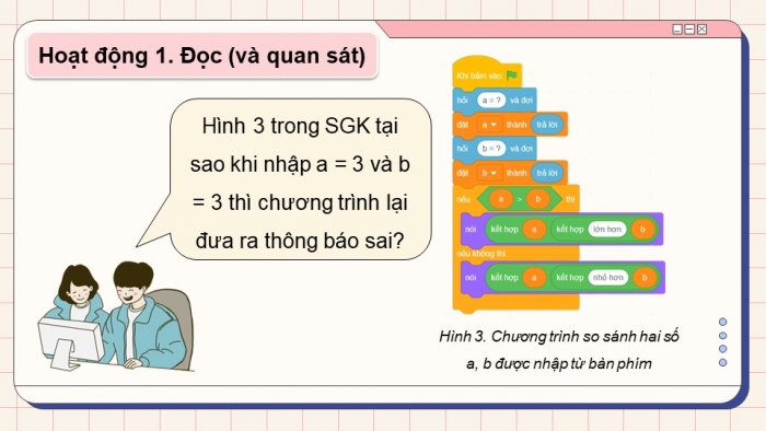 Giáo án điện tử Tin học 5 chân trời Bài 13: Chạy thử chương trình