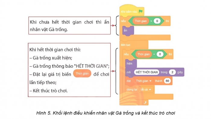 Giáo án điện tử Tin học 5 chân trời Bài 15: Thực hành tạo chương trình theo kịch bản