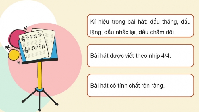 Giáo án điện tử Âm nhạc 5 chân trời Tiết 2: Hát Đi theo ánh sao âm nhạc