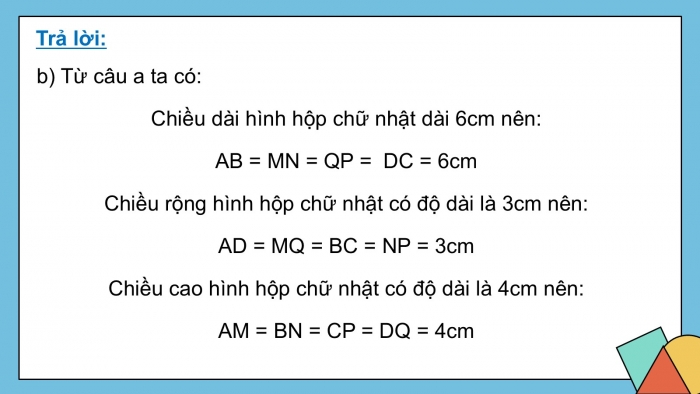 Giáo án PPT dạy thêm Toán 5 Chân trời bài 64: Hình hộp chữ nhật, hình lập phương