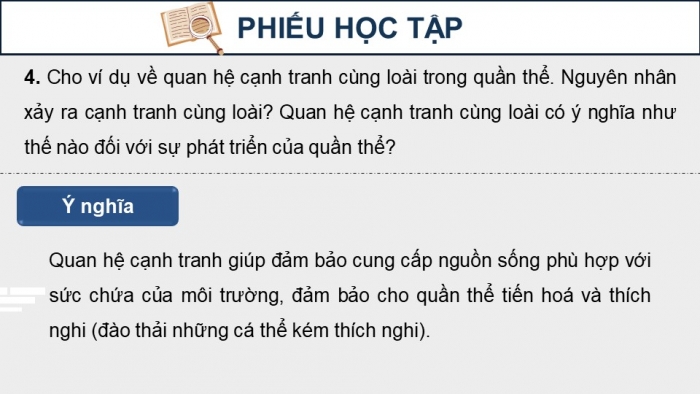 Giáo án điện tử Sinh học 12 kết nối Bài 24: Sinh thái học quần thể