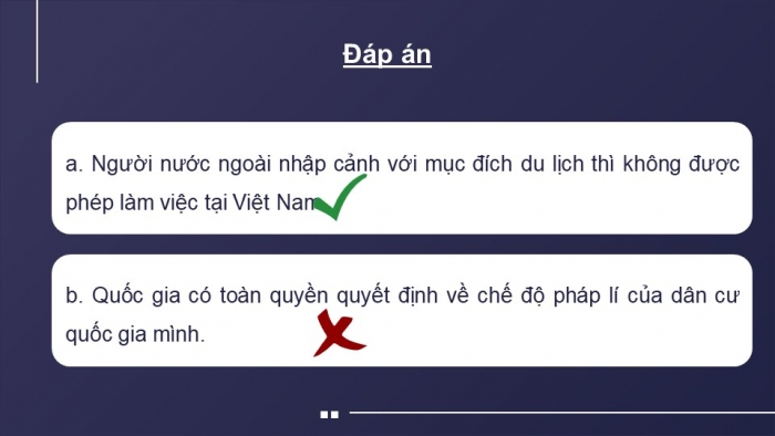 Giáo án điện tử Kinh tế pháp luật 12 cánh diều Bài 16: Công pháp quốc tế về dân cư, lãnh thổ và biên giới quốc gia, Luật Biển quốc tế (P2)