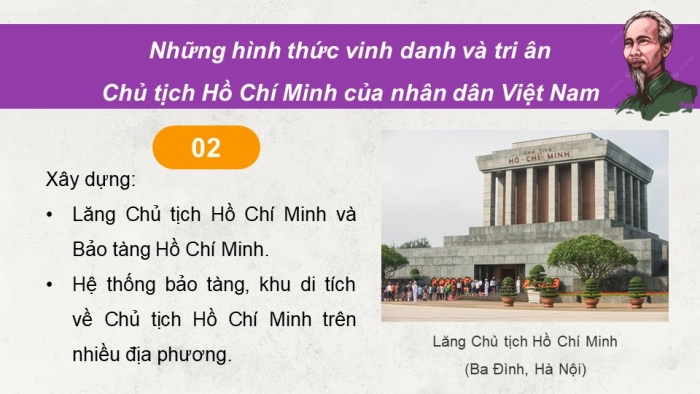 Giáo án điện tử Lịch sử 12 cánh diều Bài 16: Dấu ấn Hồ Chí Minh trong lòng nhân dân thế giới và Việt Nam (P2)