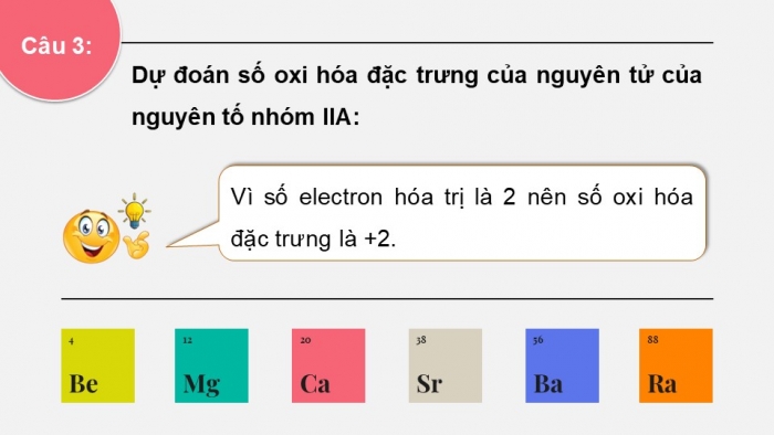 Giáo án điện tử Hoá học 12 kết nối Bài 25: Nguyên tố nhóm IIA