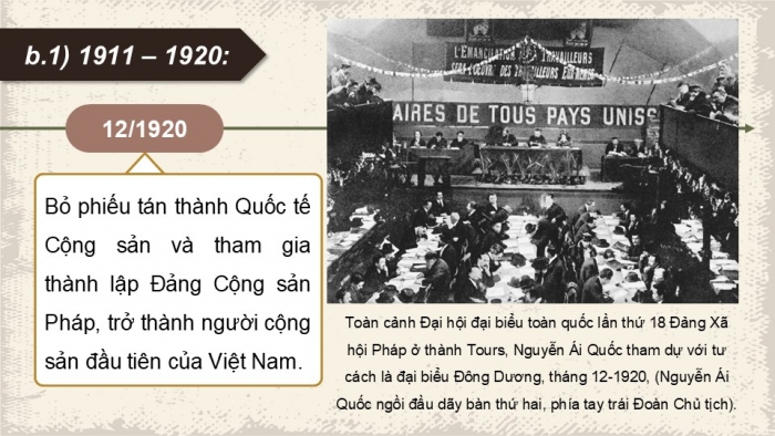 Giáo án điện tử Lịch sử 12 kết nối Bài 15: Khái quát cuộc đời và sự nghiệp của Hồ Chí Minh (P2)