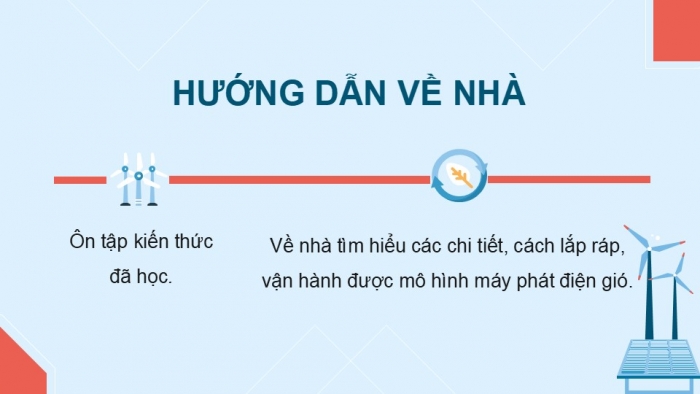 Giáo án điện tử Công nghệ 5 chân trời Bài 8: Mô hình máy phát điện gió