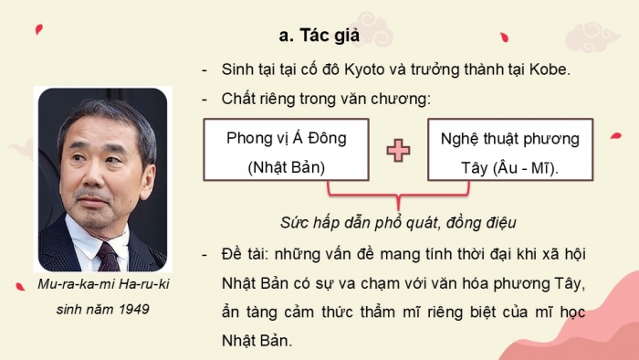 Giáo án điện tử Ngữ văn 9 cánh diều Bài 9: Người thứ bảy (Mu-ra-ka-mi Ha-ru-ki)