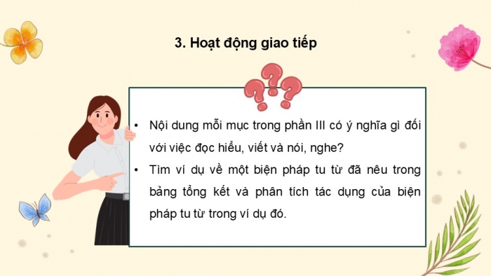 Giáo án điện tử Ngữ văn 9 cánh diều Bài Tổng kết về tiếng Việt