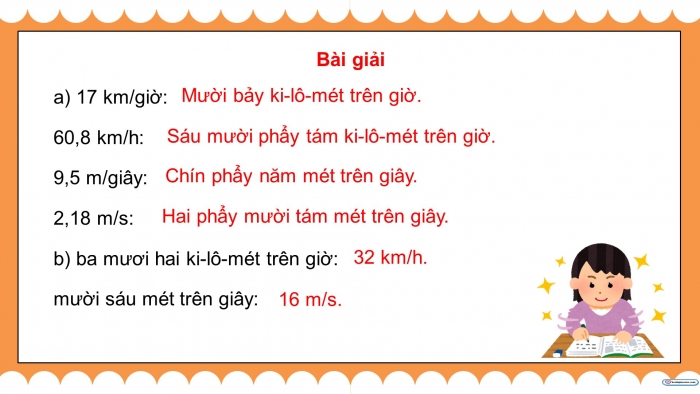 Giáo án điện tử Toán 5 chân trời Bài 83: Vận tốc