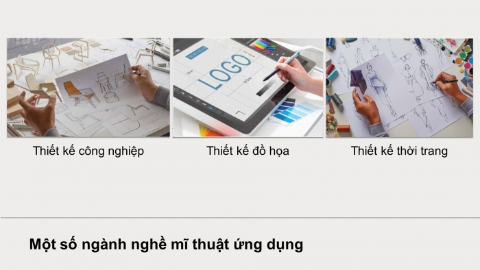 Giáo án điện tử Mĩ thuật 9 chân trời bản 2 Bài 15: Ngành nghề thuộc lĩnh vực Mĩ thuật ứng dụng