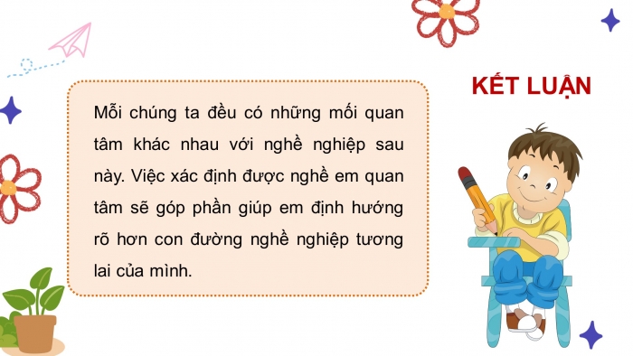 Giáo án điện tử Hoạt động trải nghiệm 9 cánh diều Chủ đề 8 - Hoạt động giáo dục 1: Nghề em quan tâm