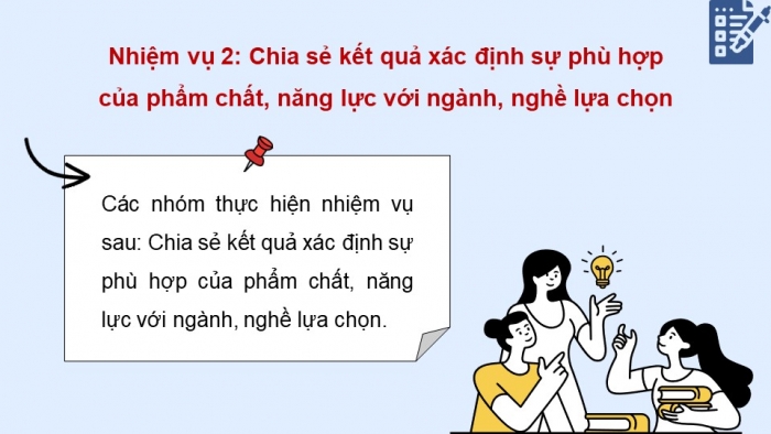 Giáo án điện tử Hoạt động trải nghiệm 12 cánh diều Chủ đề 8: Chọn nghề phù hợp (P1)