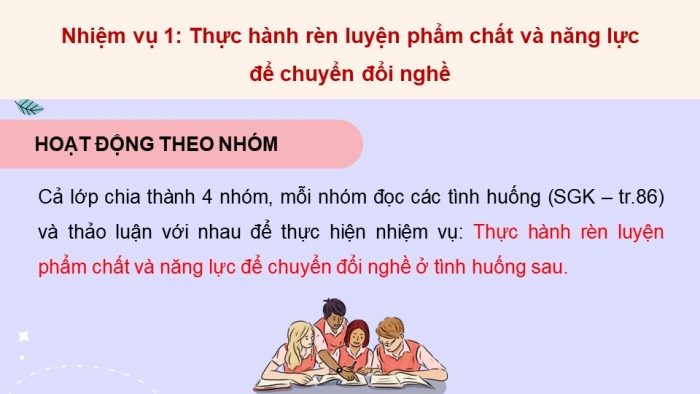 Giáo án điện tử Hoạt động trải nghiệm 12 cánh diều Chủ đề 9: Sẵn sàng bước vào thế giới nghề nghiệp (P2)