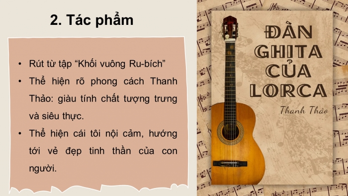 Giáo án điện tử Ngữ văn 12 cánh diều Bài 8: Đàn ghi ta của Lor-ca (Thanh Thảo)