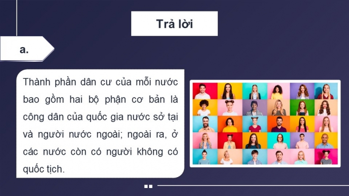 Giáo án điện tử Kinh tế pháp luật 12 cánh diều Bài 16: Công pháp quốc tế về dân cư, lãnh thổ và biên giới quốc gia, Luật Biển quốc tế