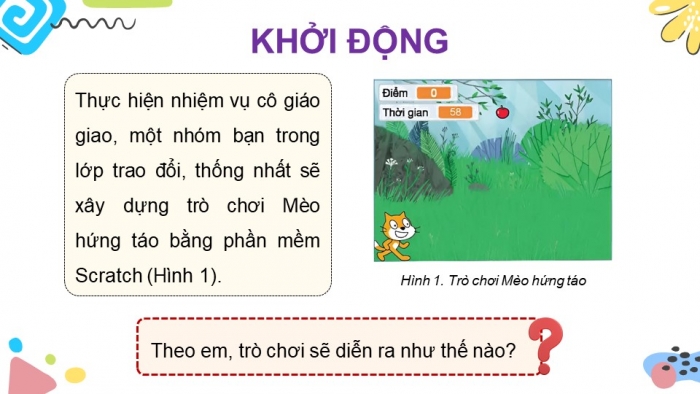 Giáo án điện tử Tin học 5 chân trời Bài 14: Viết kịch bản chương trình máy tính