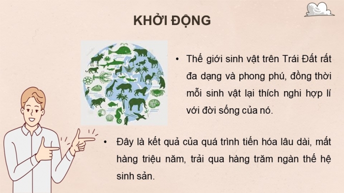 Giáo án điện tử KHTN 9 chân trời - Phân môn Sinh học Bài 47: Cơ chế tiến hóa