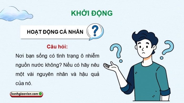 Giáo án điện tử Ngữ văn 12 chân trời Bài 9: Sự ô nhiễm nguồn nước trên bề mặt Trái Đất và hậu quả (Trích Mùa xuân vắng lặng – Rây-cheo Ca-son)