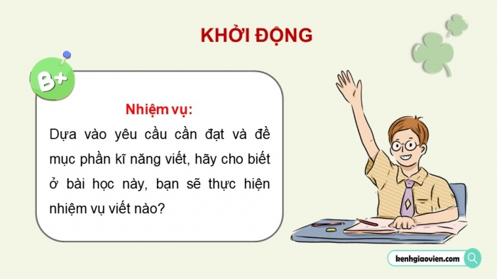 Giáo án điện tử Ngữ văn 12 chân trời Bài 9: Viết báo cáo kết quả nghiên cứu về một vấn đề tự nhiên hoặc xã hội