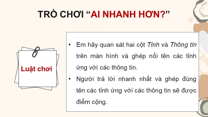 Giáo án điện tử Địa lí 12 chân trời Bài 33: Thực hành Tìm hiểu mối quan hệ giữa phát triển kinh tế – xã hội với bảo vệ môi trường ở Đông Nam Bộ