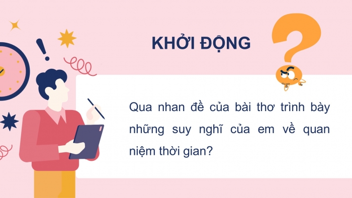 Giáo án điện tử Ngữ văn 12 cánh diều Bài 8: Thời gian (Văn Cao)