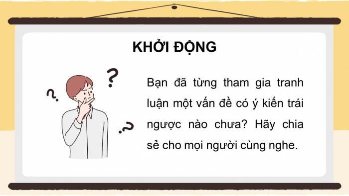 Giáo án điện tử Ngữ văn 12 cánh diều Bài 9: Tranh luận về một vấn đề có những ý kiến trái ngược nhau