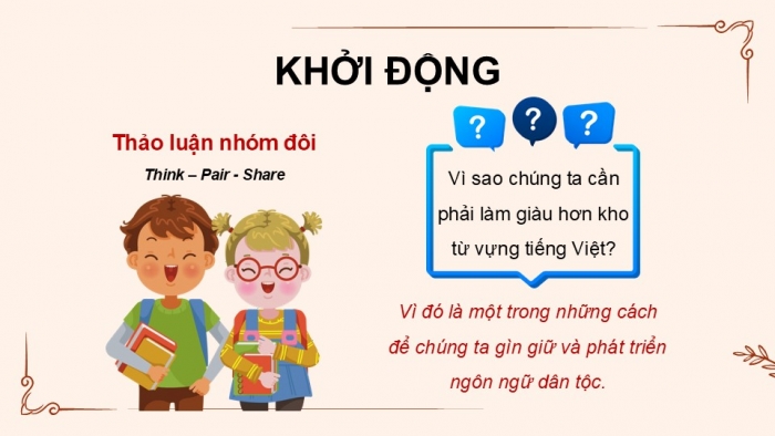 Giáo án điện tử Ngữ văn 9 cánh diều Bài 9: Sự phát triển của ngôn ngữ - từ ngữ mới và nghĩa mới