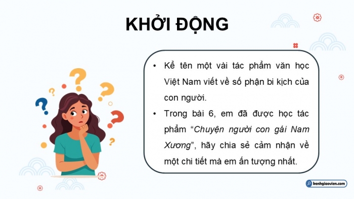 Giáo án điện tử Ngữ văn 9 cánh diều Bài 10: Nghĩ thêm về “Chuyện người con gái Nam Xương” (Nguyễn Đình Chú)