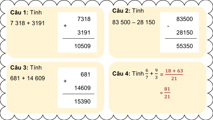 Giáo án điện tử Toán 5 kết nối Bài 69: Ôn tập các phép tính với số tự nhiên, phân số, số thập phân