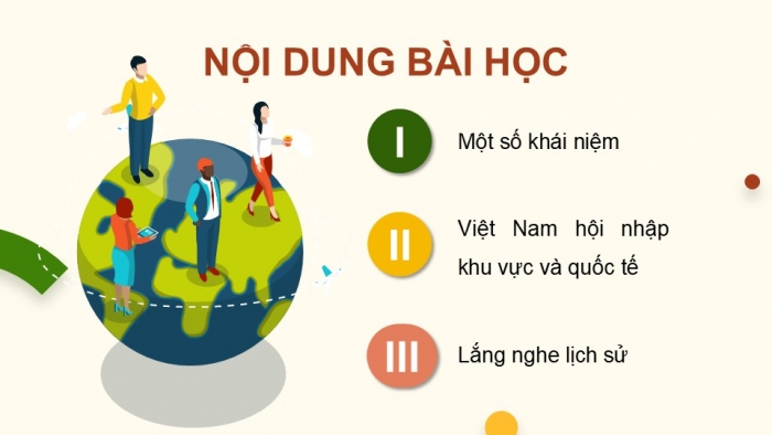 Giáo án điện tử chuyên đề Lịch sử 12 chân trời CĐ 3 Phần 1: Một số khái niệm (b. Hội nhập quốc tế)