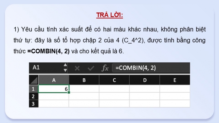 Giáo án điện tử chuyên đề Tin học ứng dụng 12 cánh diều Bài 1: Hàm tổ hợp, hàm ngẫu nhiên và lấy mẫu ngẫu nhiên