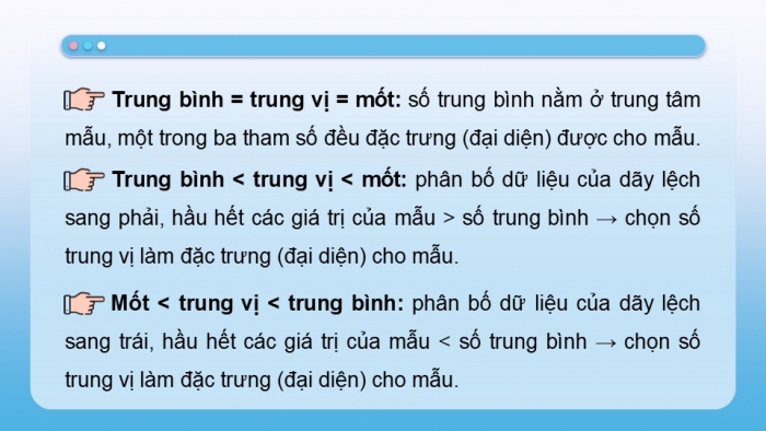 Giáo án điện tử chuyên đề Tin học ứng dụng 12 cánh diều Bài 5: Mô tả đặc trưng độ tập trung dữ liệu