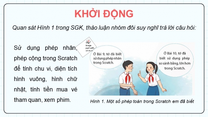 Giáo án điện tử Tin học 5 chân trời Bài 12: Viết chương trình để tính toán