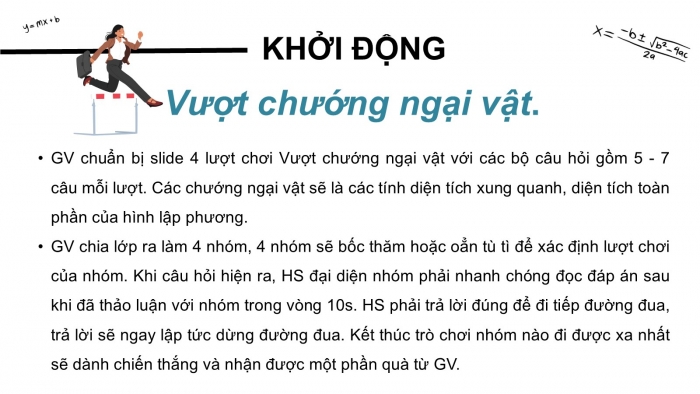 Giáo án PPT dạy thêm Toán 5 Chân trời bài 66: Diện tích xung quanh và diện tích toàn phần của hình lập phương