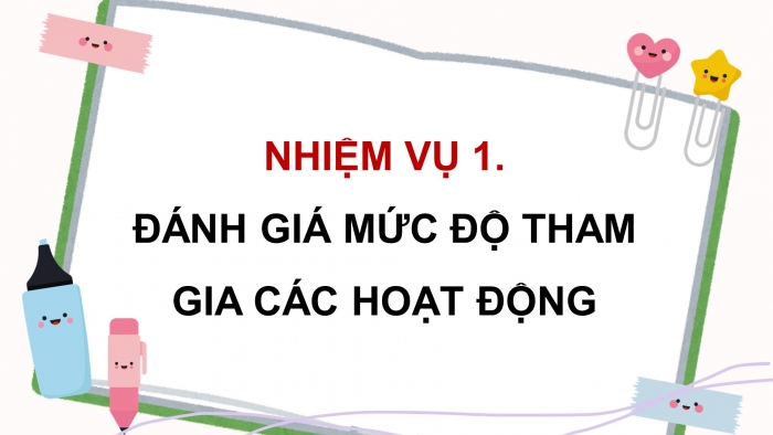 Giáo án điện tử Hoạt động trải nghiệm 9 cánh diều Đánh giá cuối Chủ đề 8