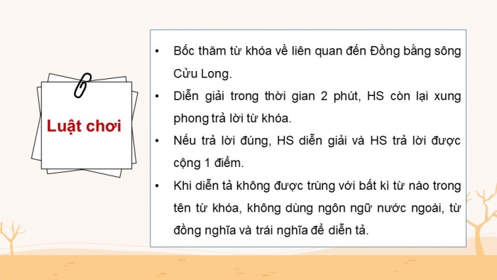 Giáo án điện tử Địa lí 12 chân trời Bài 35: Thực hành Tìm hiểu về biến đổi khí hậu ở Đồng bằng sông Cửu Long