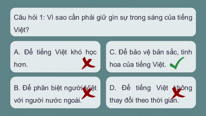 Giáo án điện tử Ngữ văn 12 cánh diều Bài 8: Giữ gìn và phát triển tiếng Việt