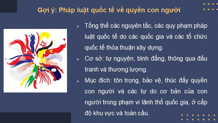 Giáo án điện tử Kinh tế pháp luật 12 cánh diều Bài 15: Những vấn đề chung về pháp luật quốc tế