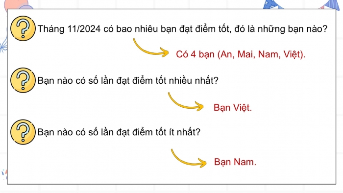 Giáo án điện tử Toán 5 kết nối Bài 63: Thu thập, phân loại, sắp xếp các số liệu