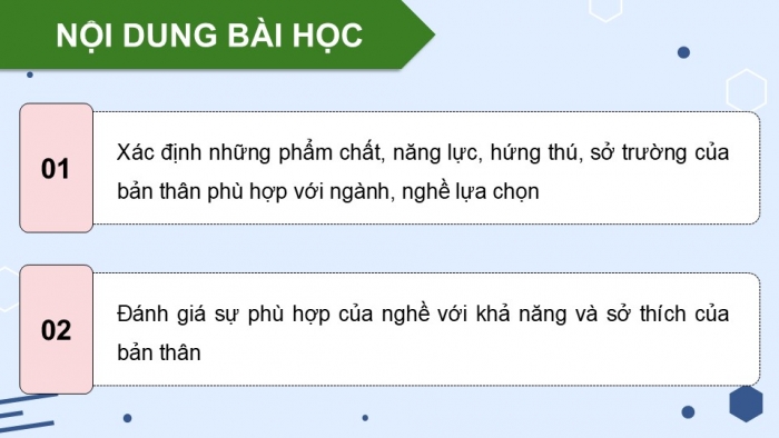 Giáo án điện tử Hoạt động trải nghiệm 12 chân trời bản 2 Chủ đề 8: Quyết định lựa chọn nghề nghiệp cho bản thân (P2)