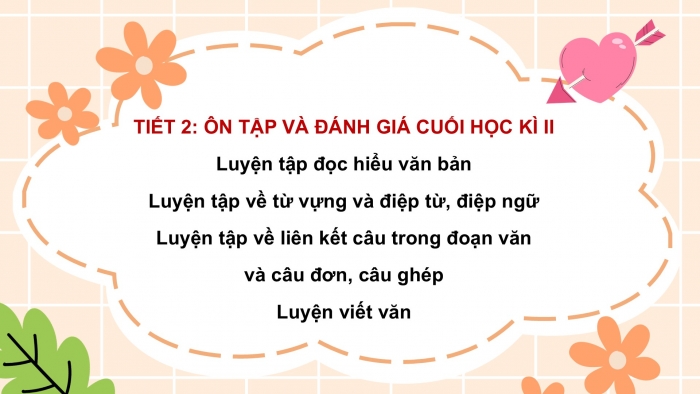 Giáo án PPT dạy thêm Tiếng Việt 5 chân trời bài Ôn tập và Đánh giá cuối năm học (Tiết 2)