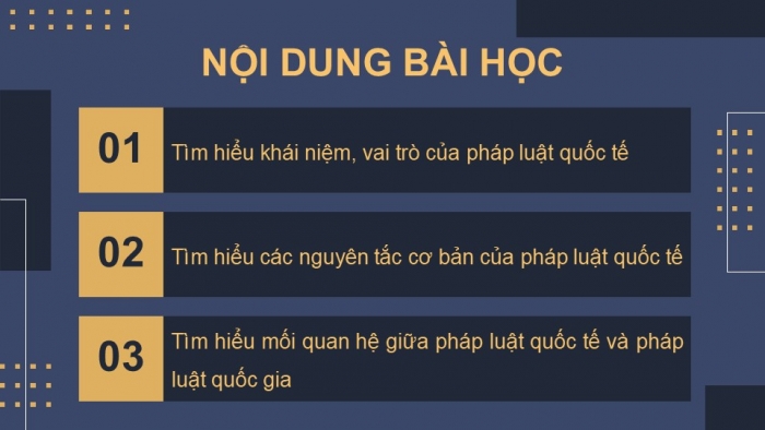 Giáo án điện tử Kinh tế pháp luật 12 chân trời Bài 14: Khái quát chung về pháp luật quốc tế