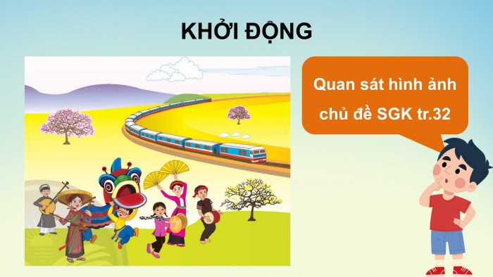 Giáo án điện tử Âm nhạc 5 chân trời Tiết 1: Khám phá Âm thanh và hình ảnh của mùa xuân, Hát Mùa xuân tình bạn