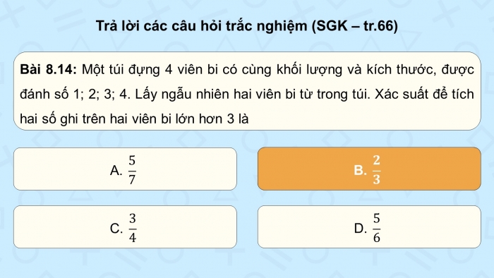 Giáo án điện tử Toán 9 kết nối Bài tập cuối chương VIII