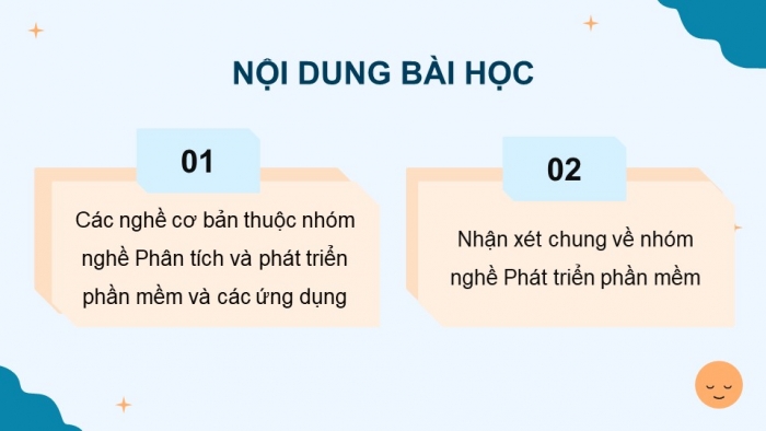 Giáo án điện tử Tin học 9 cánh diều Chủ đề G Bài 1: Nhóm nghề Phân tích và phát triển phần mềm và các ứng dụng