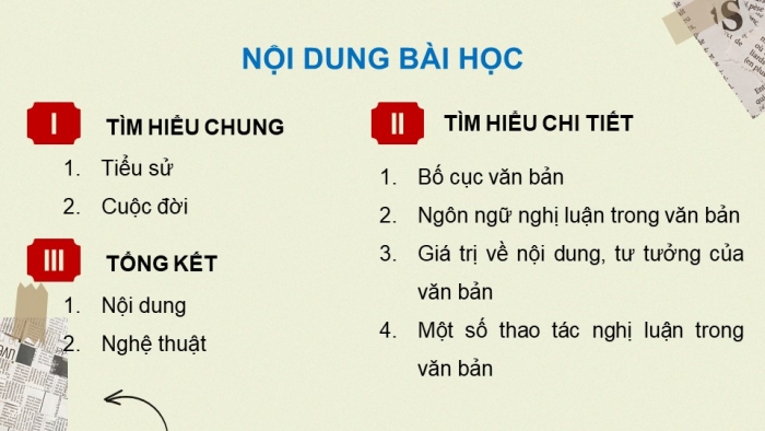 Giáo án điện tử Ngữ văn 12 chân trời Bài 8: Giá trị của tập 